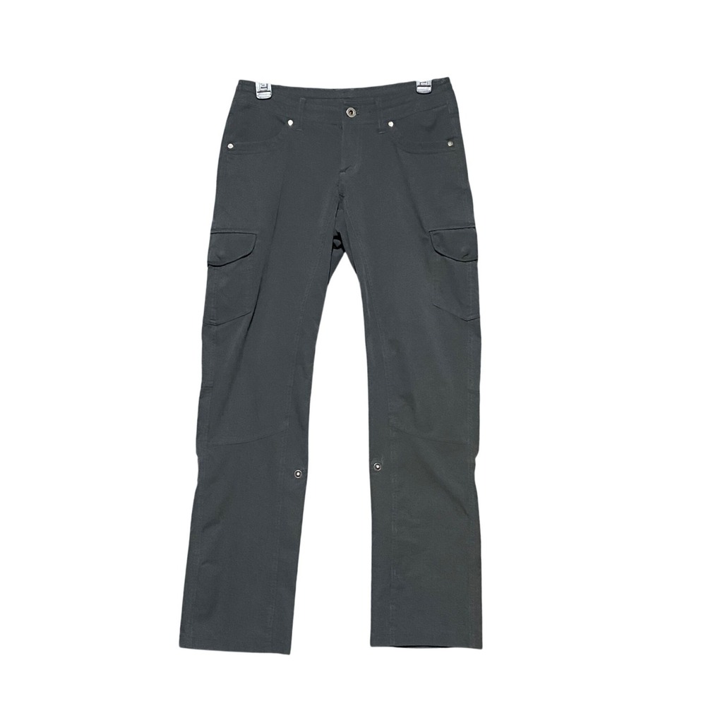 KUHL Splash Roll-Up Pants Womens 2 Short Charcoal Gray Hiking Cargo Travel 6326